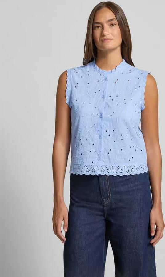 Vero Moda relaxed fit blousetop van puur biologisch katoen model 'EMILY' - Foto 4
