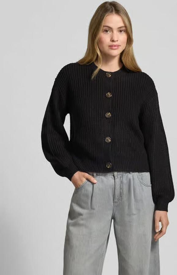 Vero Moda Loose fit gebreid jack met enkelrijige knoopsluiting model 'LEA' - Foto 9