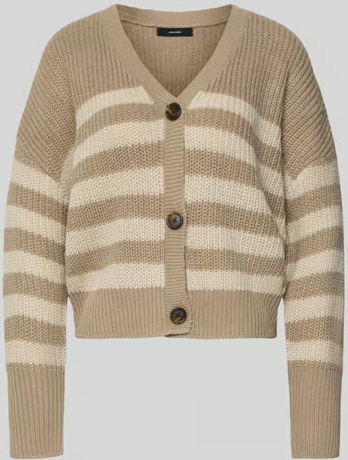 Vero Moda Relaxed fit gebreid jack met V-hals model 'LEA'