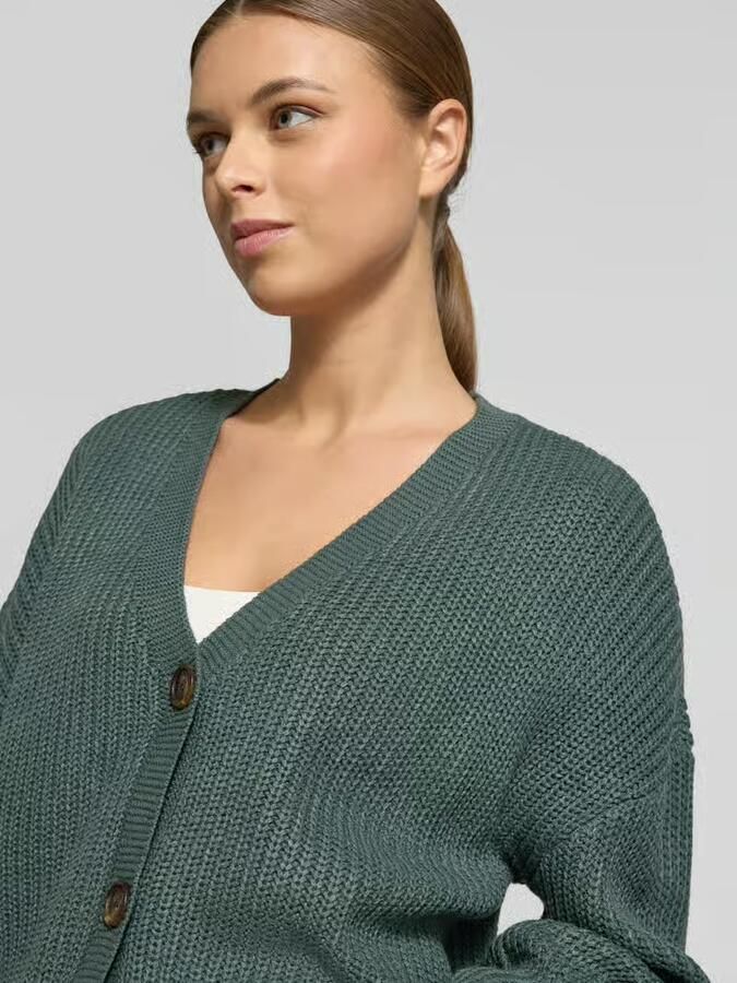 Vero Moda Regular fit gebreid jack met sierknopen model 'LEA' - Foto 6
