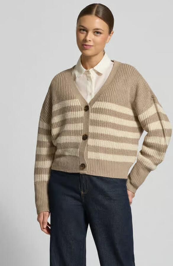 Vero Moda Relaxed fit gebreid jack met V-hals model 'LEA' - Foto 5