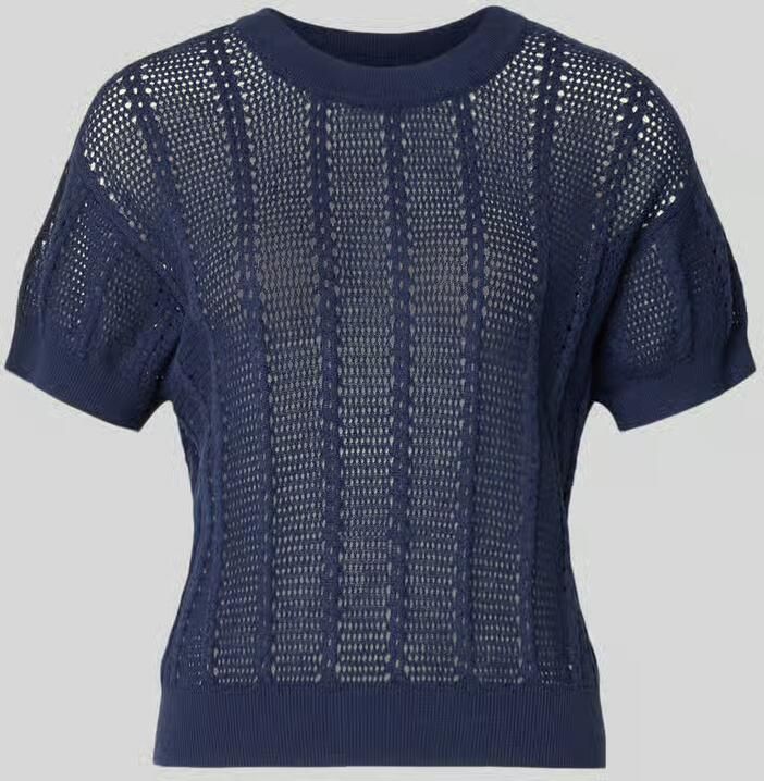 Vero Moda relaxed fit gebreid shirt van katoenmix model 'LUX LIGHT' - Foto 4