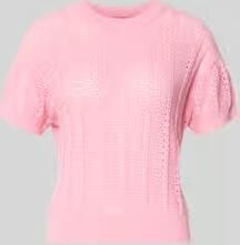 Vero Moda relaxed fit gebreid shirt van katoenmix model 'LUX LIGHT' - Foto 5