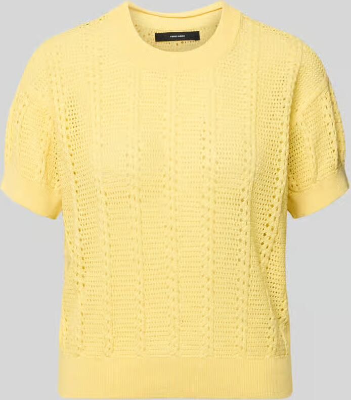 Vero Moda relaxed fit gebreid shirt van katoenmix model 'LUX LIGHT' - Foto 2