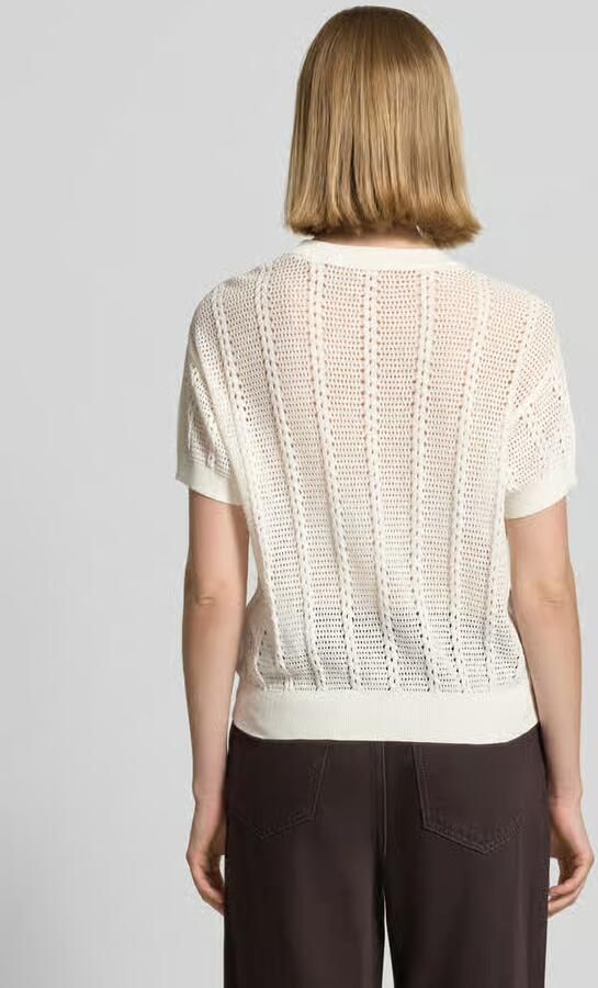 Vero Moda relaxed fit gebreid shirt van katoenmix model 'LUX LIGHT' - Foto 2