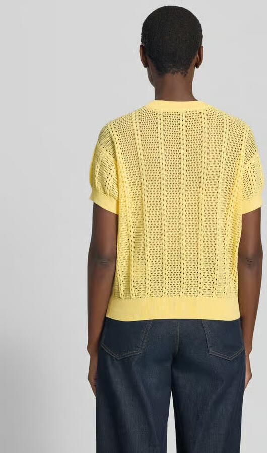 Vero Moda relaxed fit gebreid shirt van katoenmix model 'LUX LIGHT' - Foto 2