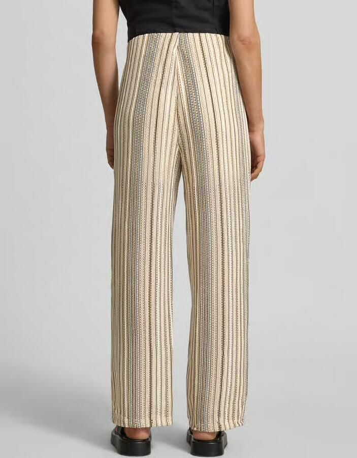 Vero Moda relaxed fit gebreide broek met all-over motief model 'DEMI' - Foto 2