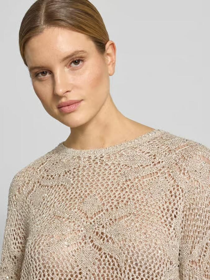 Vero Moda relaxed fit gebreide pullover met pailletten model 'LEILANI FLOWERS'