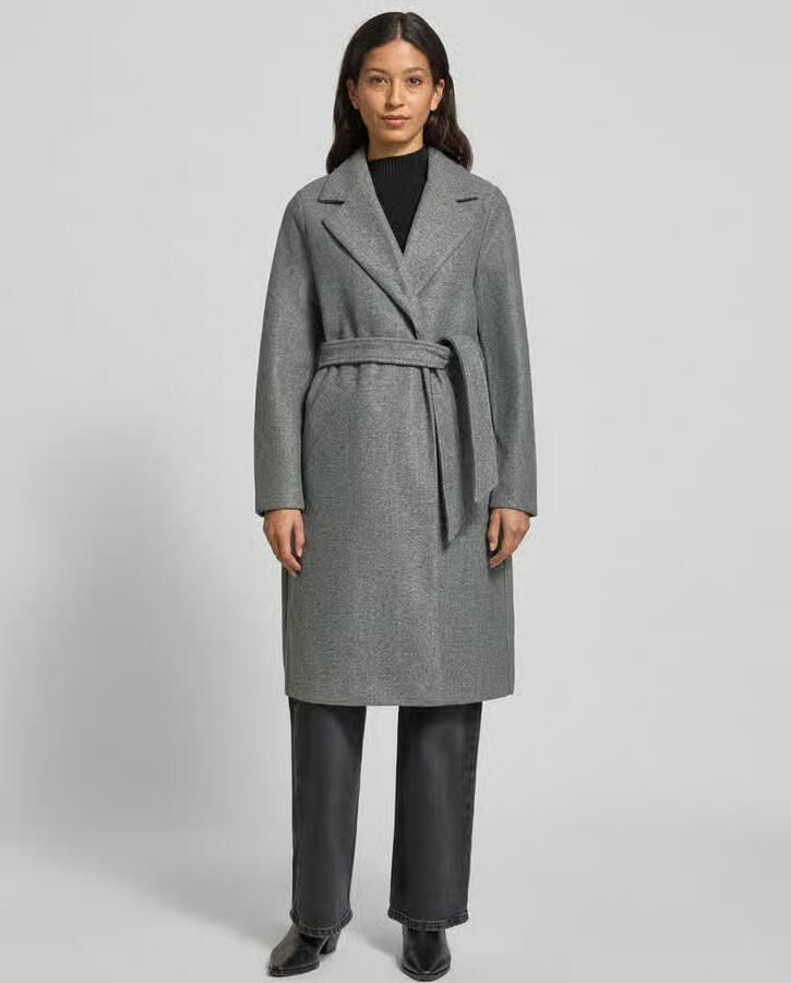 Vero Moda Relaxed fit lange jas met strikceintuur model 'FORTUNEAYA' - Foto 2