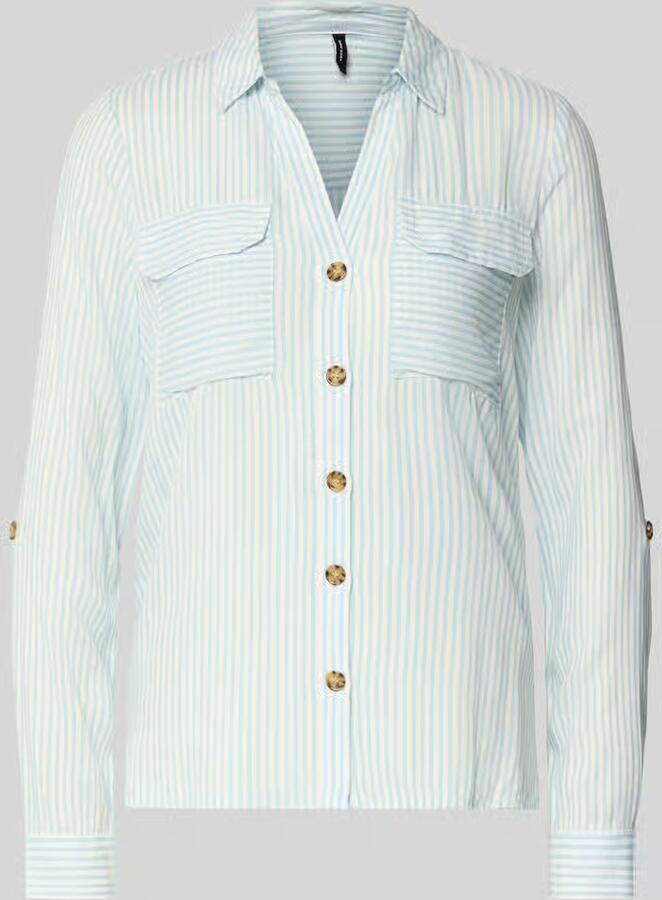Vero Moda Relaxed fit overhemdblouse van pure viscose model 'BUMPY'