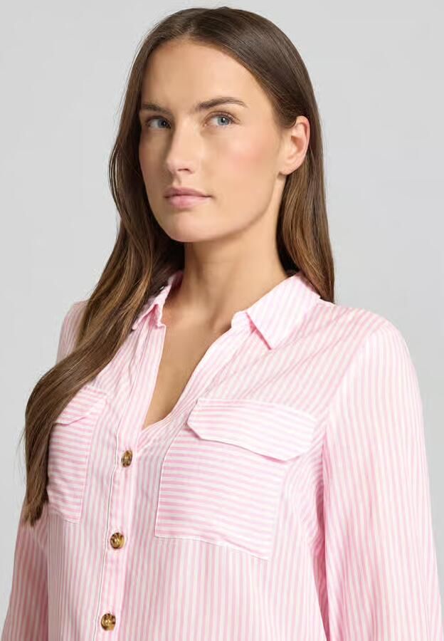 Vero Moda Relaxed fit overhemdblouse van pure viscose model 'BUMPY' - Foto 2
