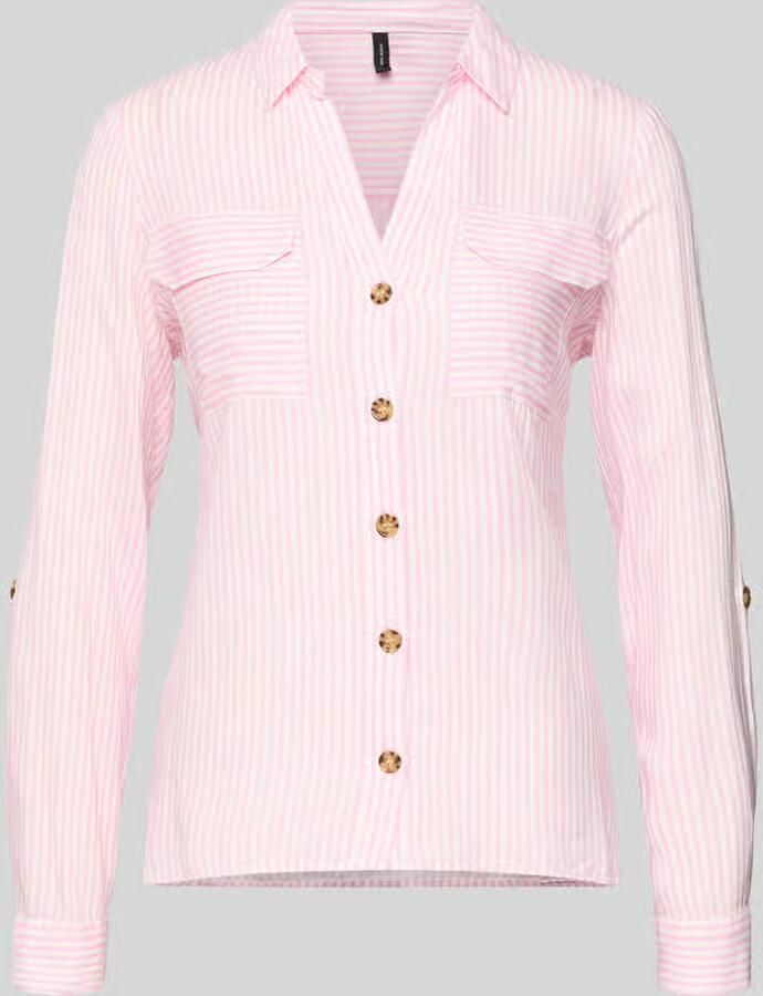 Vero Moda Relaxed fit overhemdblouse van pure viscose model 'BUMPY'
