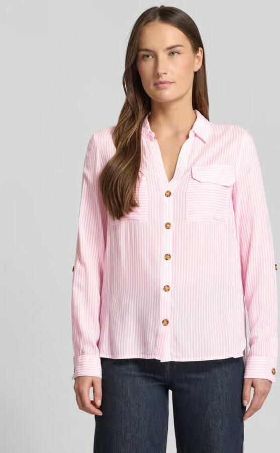 Vero Moda Regular fit overhemdblouse van pure viscose model 'BUMPY' - Foto 2
