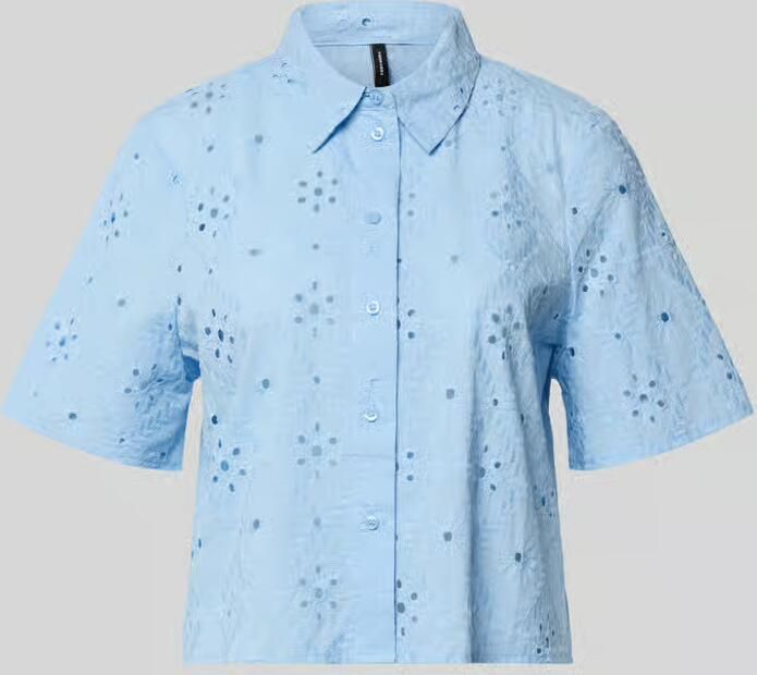 Vero Moda relaxed fit overhemdblouse van puur katoen model 'ELIZA' - Foto 2