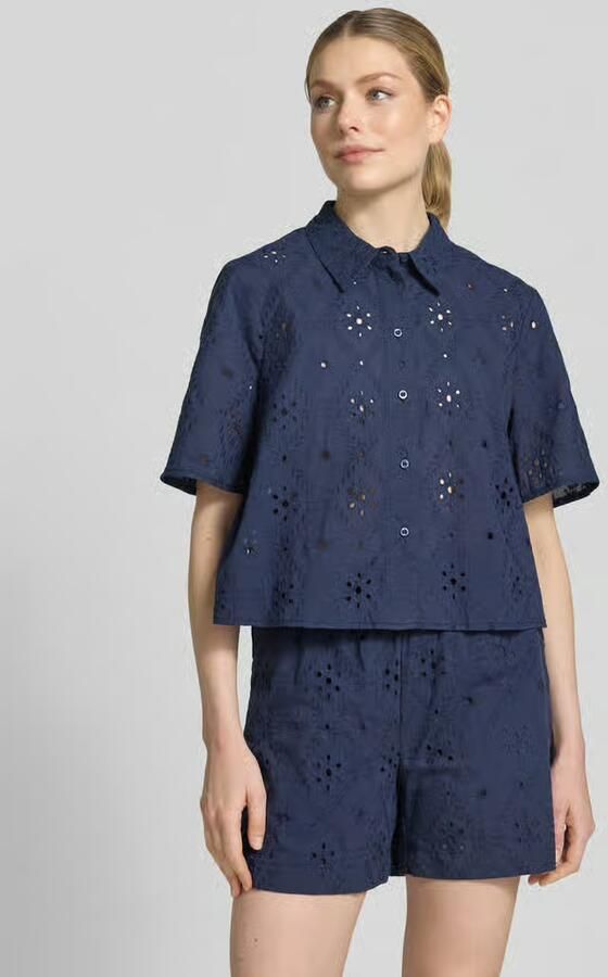 Vero Moda relaxed fit overhemdblouse van puur katoen model 'ELIZA' - Foto 3