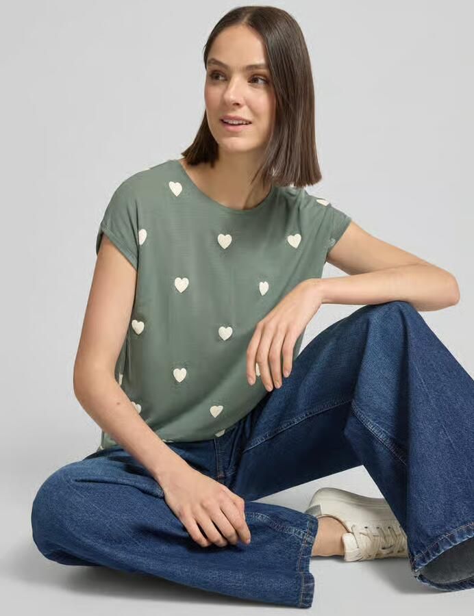 Vero Moda Relaxed fit T-shirt van lyocellmix Model 'AVA'