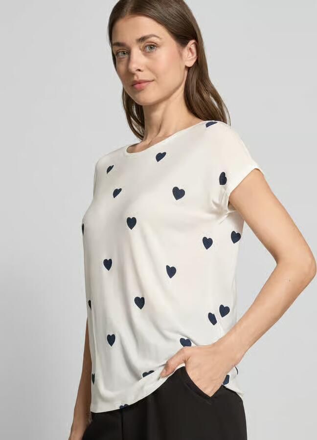 Vero Moda Relaxed fit T-shirt van lyocellmix Model 'AVA'