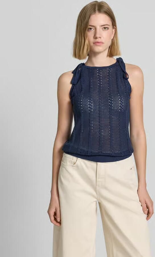 Vero Moda relaxed fit top met bandjes van katoenmix model 'LUX LIGHT' - Foto 2