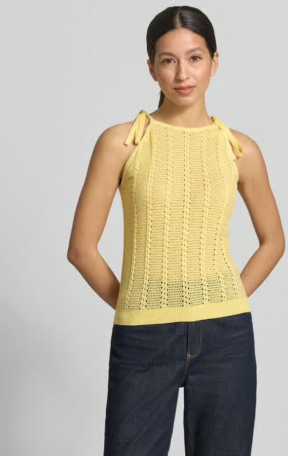 Vero Moda relaxed fit top met bandjes van katoenmix model 'LUX LIGHT' - Foto 2
