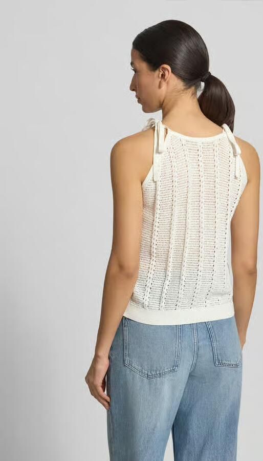 Vero Moda relaxed fit top met bandjes van katoenmix model 'LUX LIGHT' - Foto 3