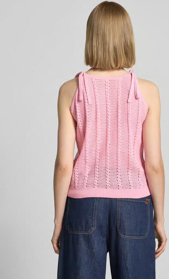 Vero Moda relaxed fit top met bandjes van katoenmix model 'LUX LIGHT' - Foto 3