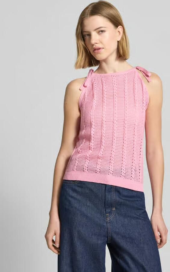 Vero Moda relaxed fit top met bandjes van katoenmix model 'LUX LIGHT' - Foto 2