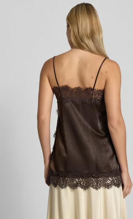 Vero Moda relaxed fit top met kant model 'CHARM LACE SINGLET' - Foto 2