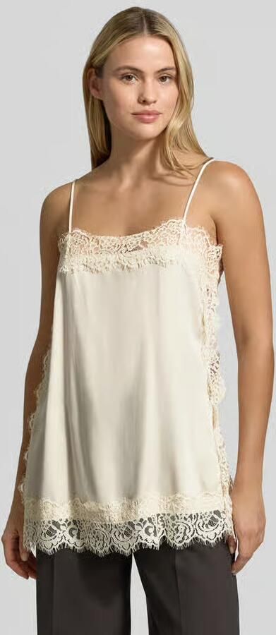 Vero Moda relaxed fit top met kant model 'CHARM' - Foto 2