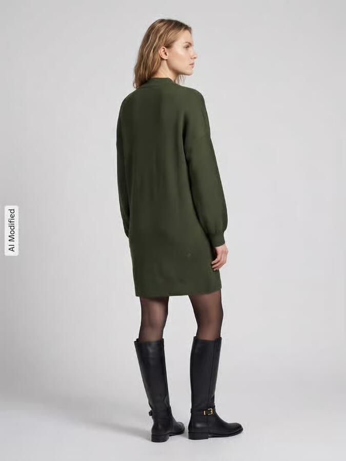 Vero Moda Loose fit gebreide jurk van viscosemix model 'NANCY' - Foto 2