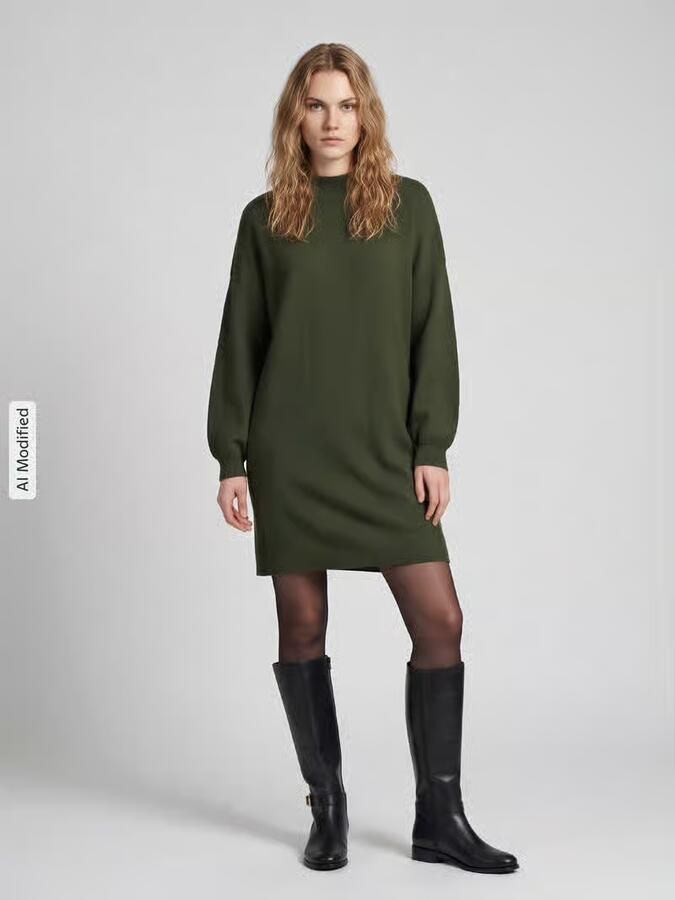 Vero Moda Loose fit gebreide jurk van viscosemix model 'NANCY' - Foto 3
