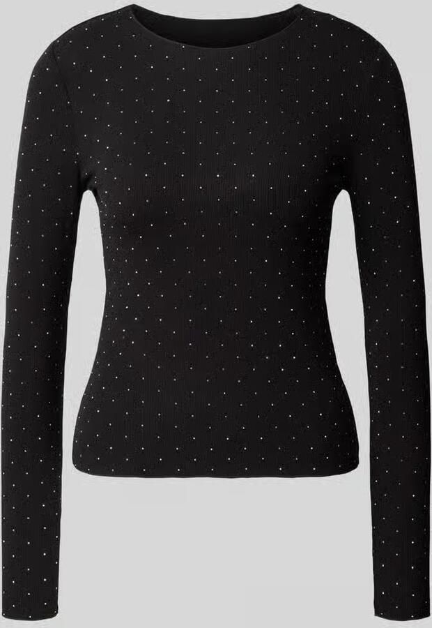 Vero Moda Shirt met lange mouwen met fijne siersteentjes
