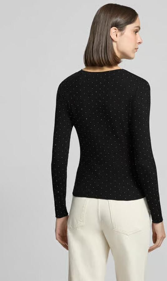 Vero Moda Shirt met lange mouwen met fijne siersteentjes - Foto 2