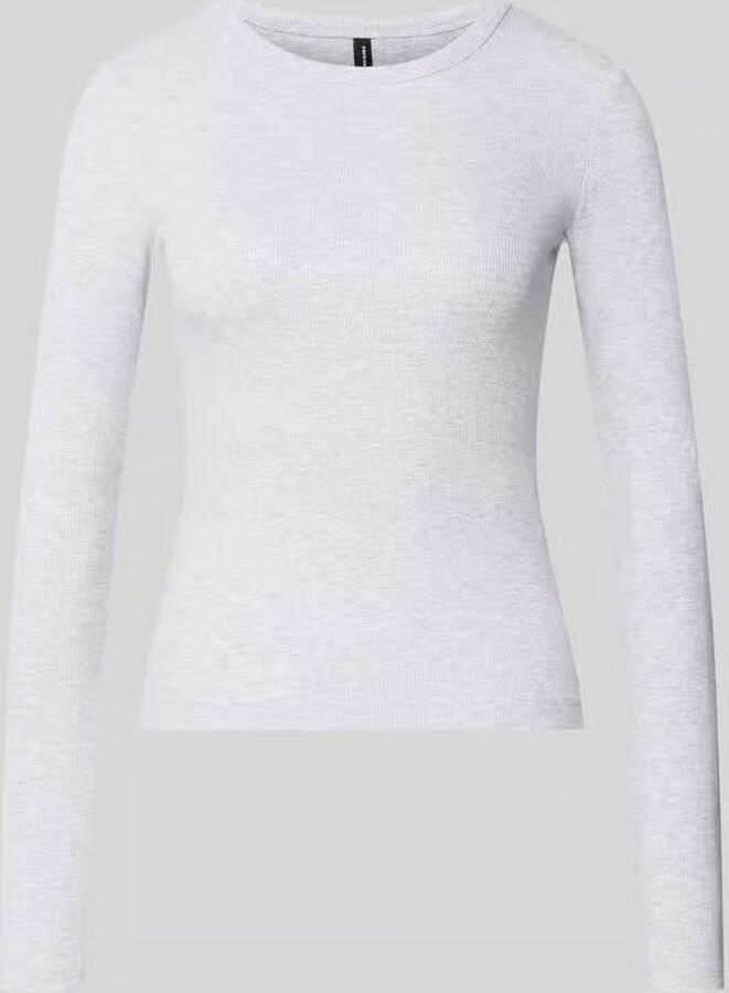 Vero Moda Regular fit shirt met lange mouwen van katoenmix met effectgaren model 'CHLOE'