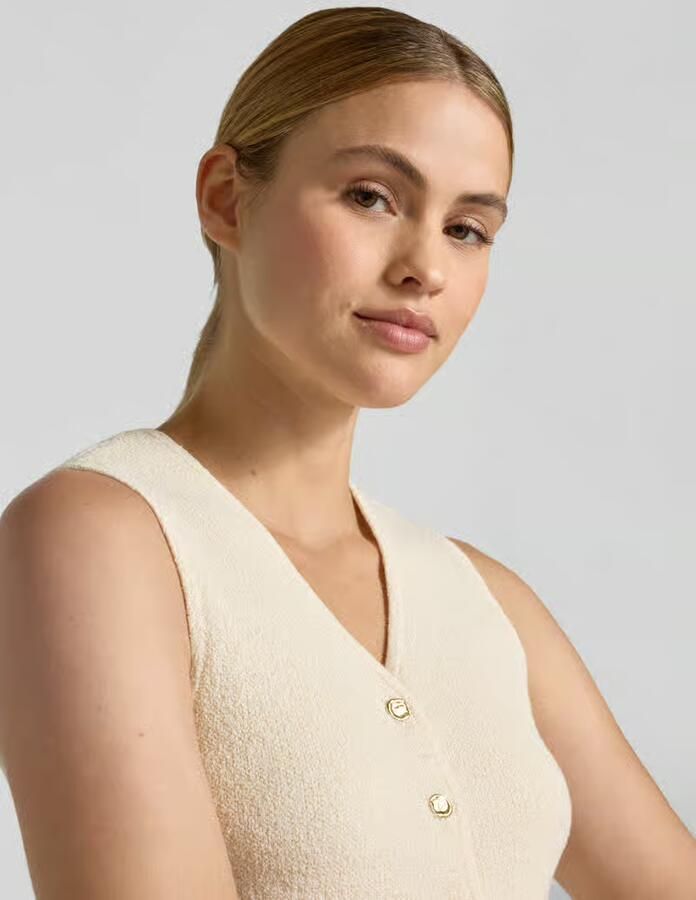 Vero Moda slim fit bodywarmer met katoen model 'SILVIA' - Foto 4
