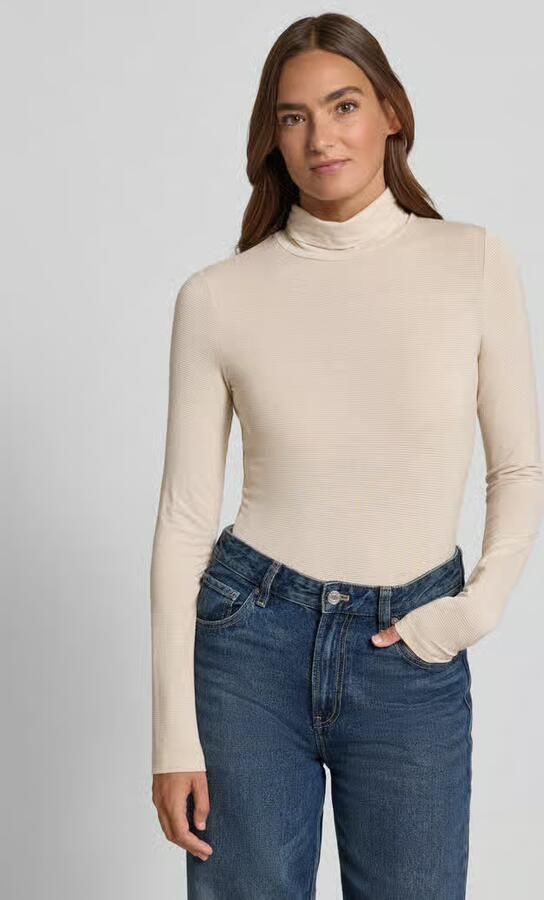Vero Moda Slim fit col-pullover van viscosemix model 'LAVA GLITTER' - Foto 2