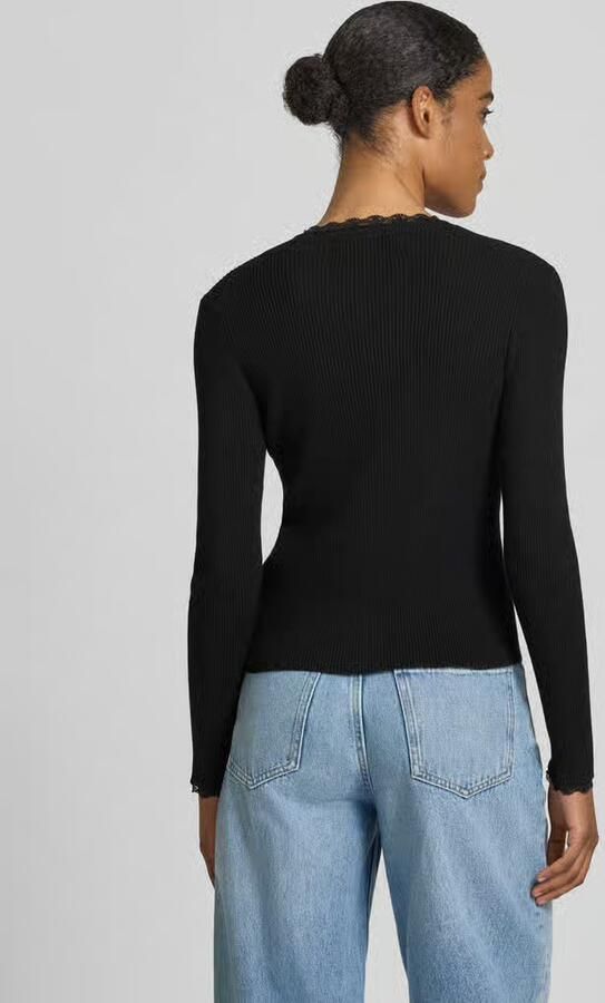 Vero Moda slim fit gebreid jack van viscosemix model 'WONDER' - Foto 2