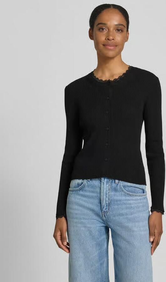 Vero Moda slim fit gebreid jack van viscosemix model 'WONDER' - Foto 3