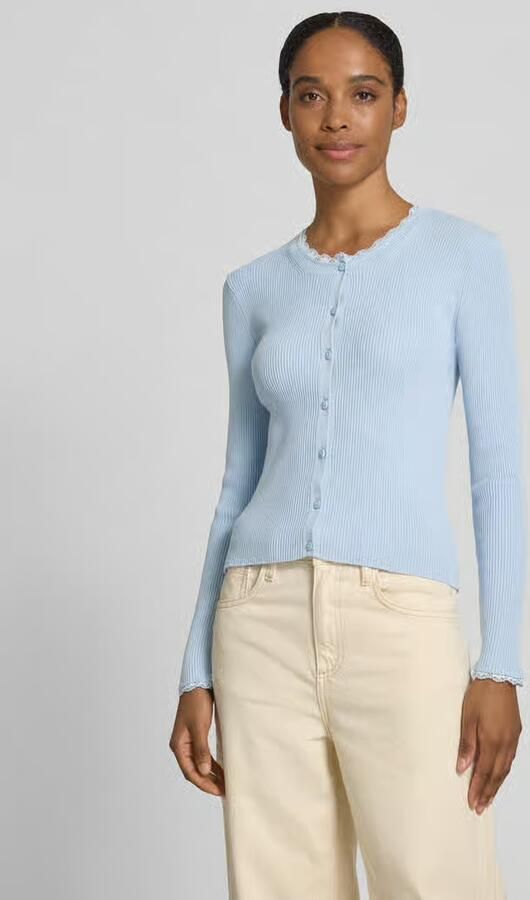 Vero Moda slim fit gebreid jack van viscosemix model 'WONDER' - Foto 3