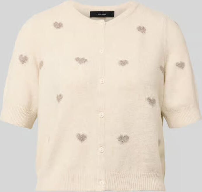 Vero Moda Slim fit gebreid vest met intarsia model 'DOFFY INTARSIA' - Foto 4