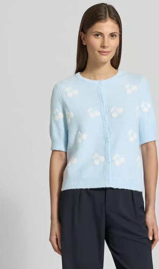 Vero Moda Slim fit gebreid vest met intarsia model 'DOFFY INTARSIA' - Foto 3