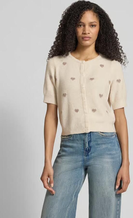 Vero Moda Slim fit gebreid vest met intarsia model 'DOFFY INTARSIA' - Foto 4