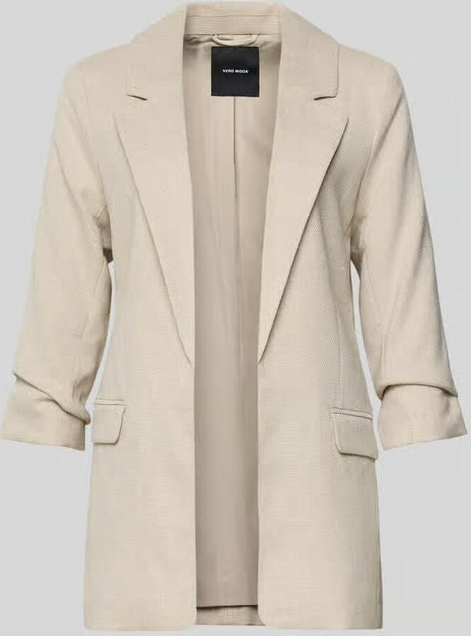 Vero Moda Lange blazer VMFRIDA LS REGULAR BLAZER NOOS zonder sluiting en met gerimpelde 3 4 mouw - Foto 9