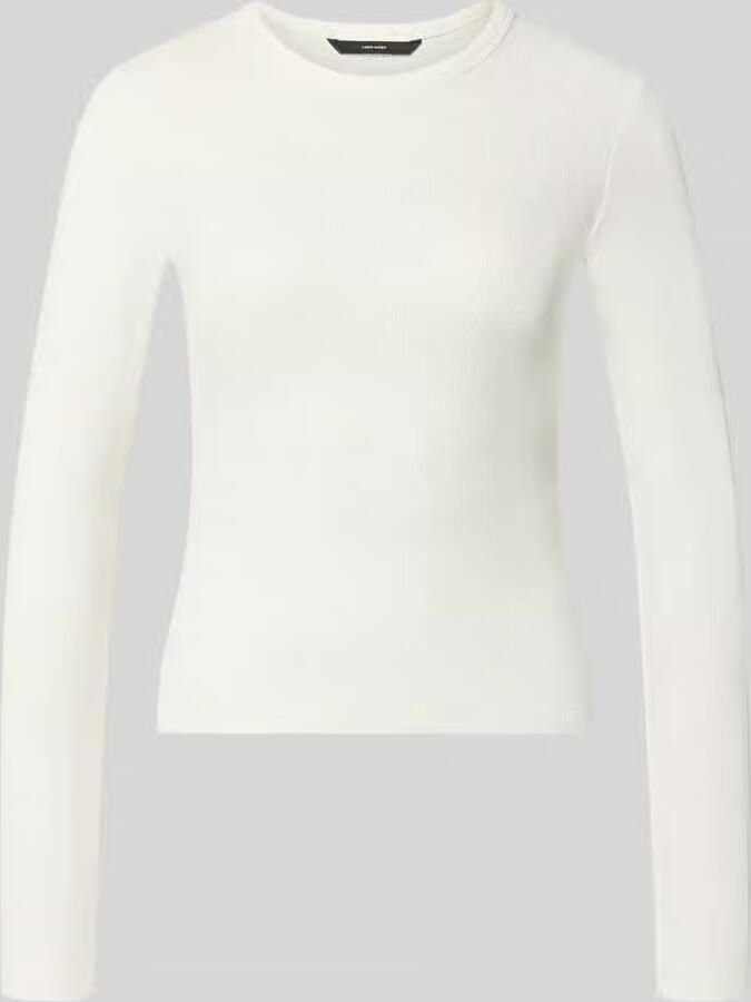 Vero Moda Slim fit shirt met lange mouwen van katoenmix model 'CHLOE' - Foto 7