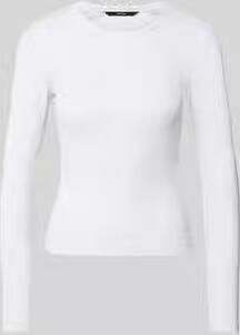 Vero Moda Slim fit shirt met lange mouwen van katoenmix model 'CHLOE' - Foto 4