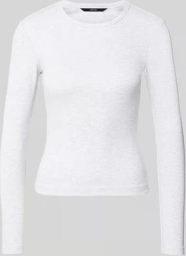 Vero Moda Slim fit shirt met lange mouwen van katoenmix model 'CHLOE' - Foto 4