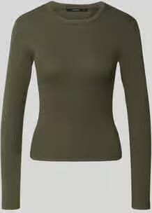 Vero Moda Slim fit shirt met lange mouwen van katoenmix model 'CHLOE'