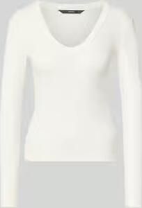 Vero Moda Slim fit shirt met lange mouwen van katoenmix model 'CHLOE'
