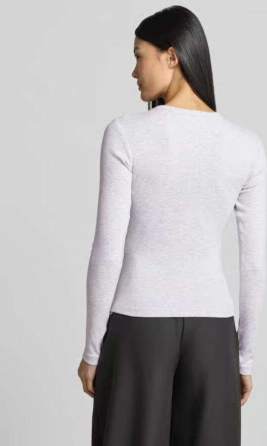 Vero Moda Slim fit shirt met lange mouwen van katoenmix model 'CHLOE' - Foto 5