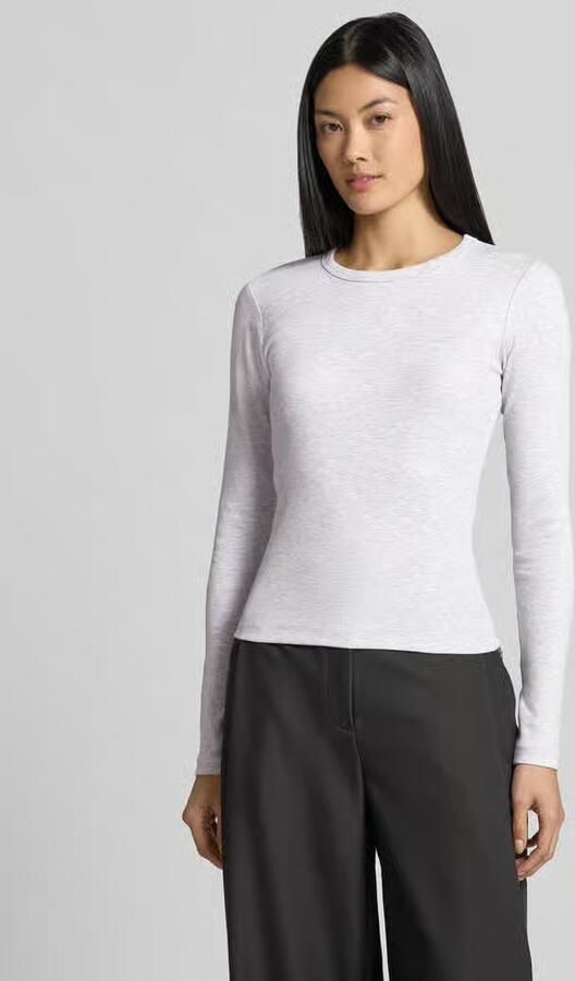 Vero Moda Slim fit shirt met lange mouwen van katoenmix model 'CHLOE' - Foto 6