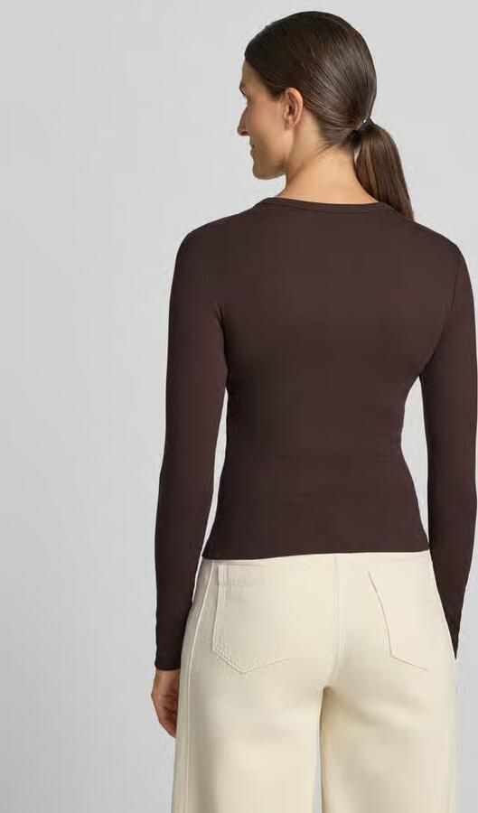 Vero Moda Slim fit shirt met lange mouwen van katoenmix model 'CHLOE' - Foto 5
